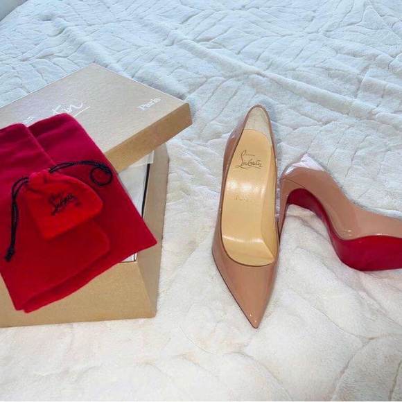 Black & Nude Christian Louboutin Heels - Picture 5 of 9